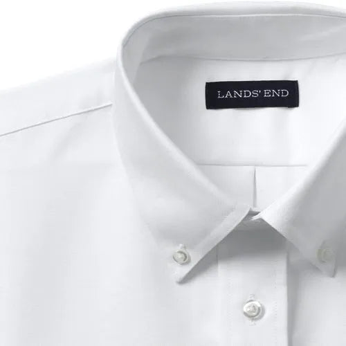 Men's Long Sleeve Solid Oxford Dress Shirt