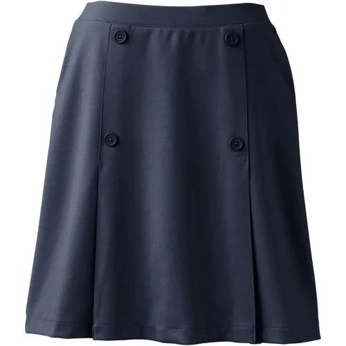 Women's Ponte Button Front Skort Above the Knee