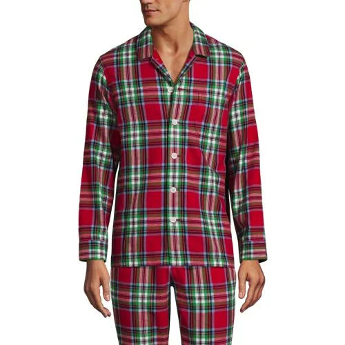 Men's Classic Fit Flannel Pajama Shirt