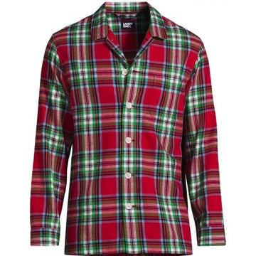 Men's Classic Fit Flannel Pajama Shirt