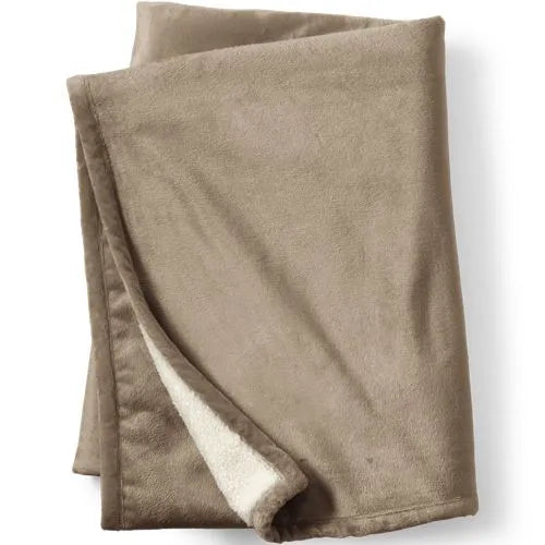 Sherpa Fleece Throw Blanket
