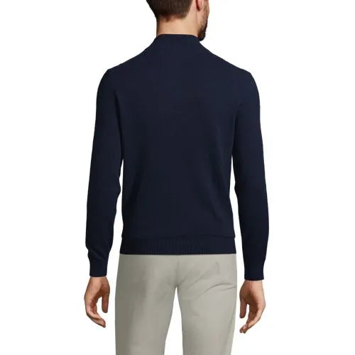 Men's Fine Gauge Cashmere Quarter Zip