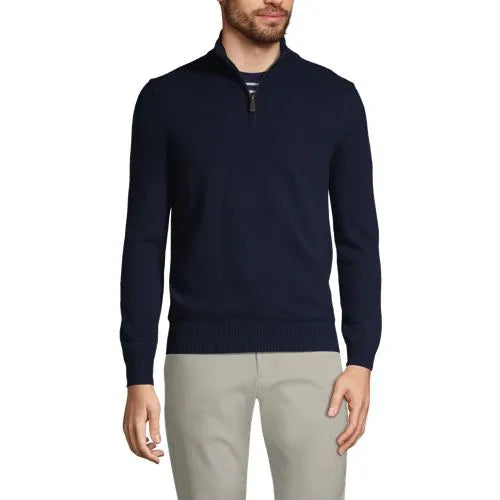 Men's Fine Gauge Cashmere Quarter Zip