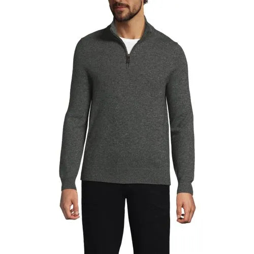 Men's Fine Gauge Cashmere Quarter Zip