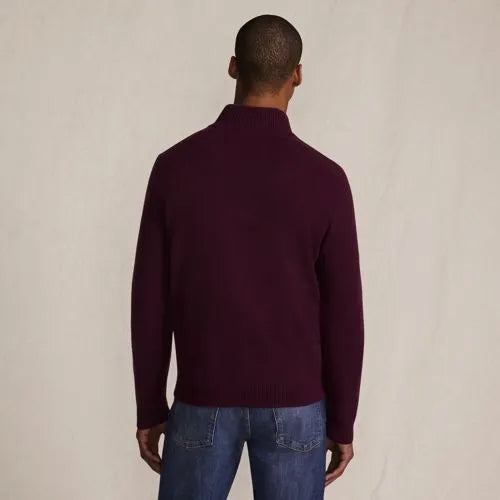 Men's Fine Gauge Cashmere Quarter Zip