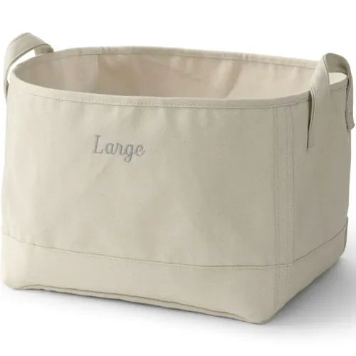 Small Canvas Storage Tote