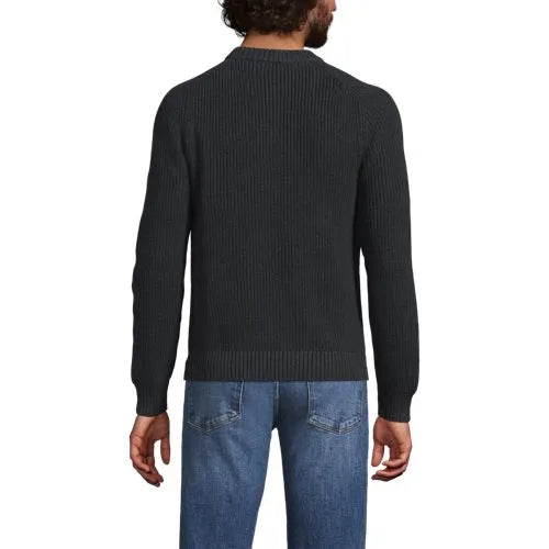 Men's Cotton Drifter Saddle Crewneck Shaker Sweater