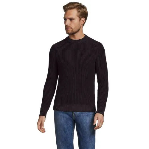 Men's Cotton Drifter Saddle Crewneck Shaker Sweater