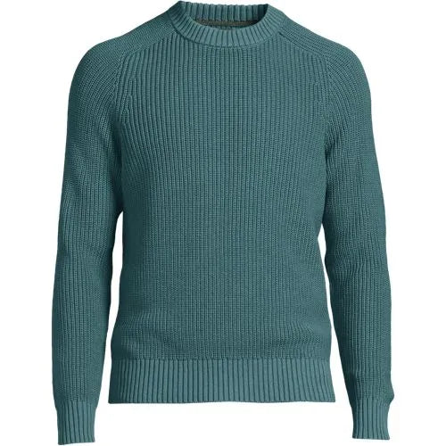 Men's Cotton Drifter Saddle Crewneck Shaker Sweater