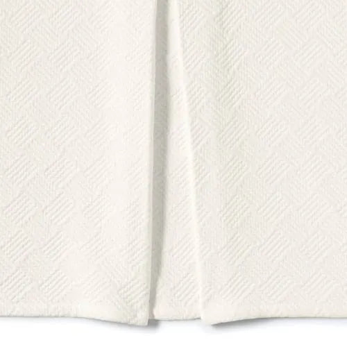 Basketweave Cotton Matelasse Bedskirt