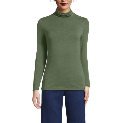 Lightweight Jersey Long Sleeve Turtleneck