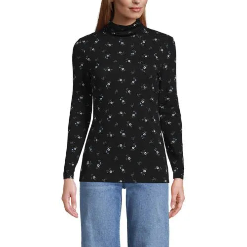 Lightweight Jersey Long Sleeve Turtleneck