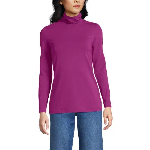 Lightweight Jersey Long Sleeve Turtleneck