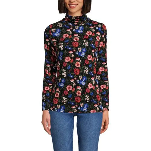 Lightweight Jersey Long Sleeve Turtleneck