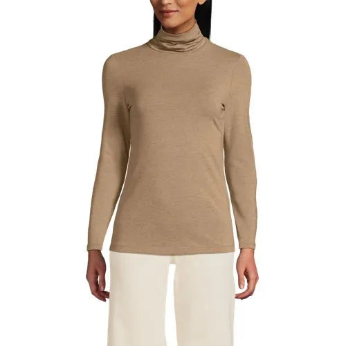 Lightweight Jersey Long Sleeve Turtleneck