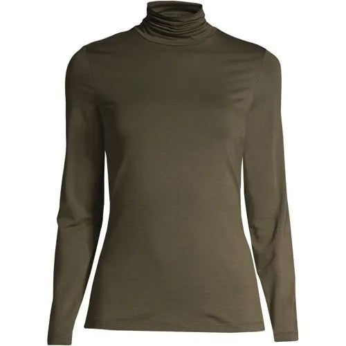 Lightweight Jersey Long Sleeve Turtleneck