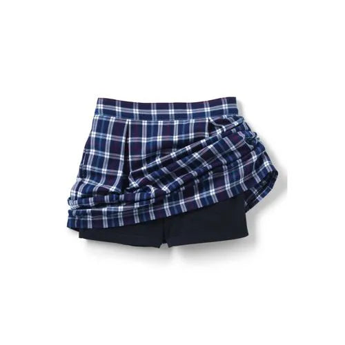 Girls Plaid Top of Knee Pleat Skort