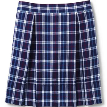 Girls Plaid Top of Knee Pleat Skort
