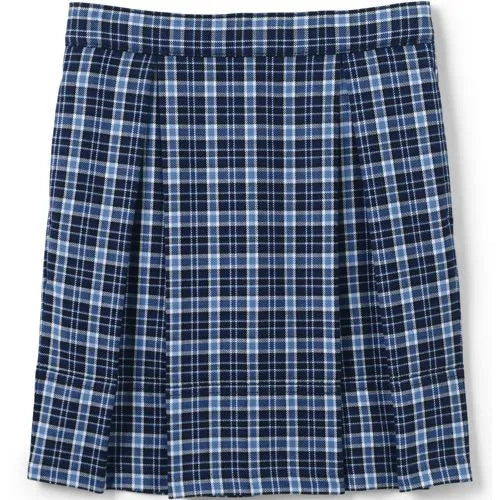 Girls Plaid Top of Knee Pleat Skort