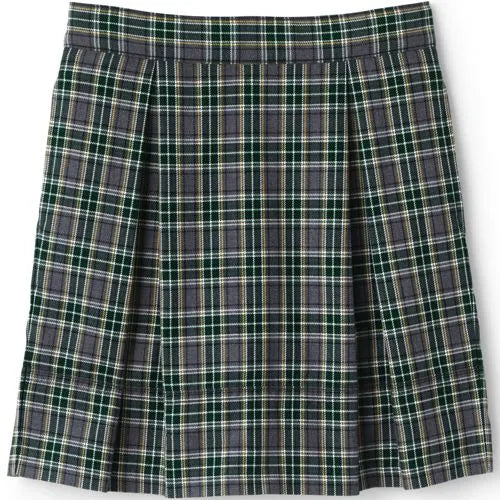 Girls Plaid Top of Knee Pleat Skort