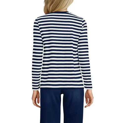 Supima Cotton Long Sleeve Crewneck T-Shirt