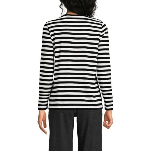 Supima Cotton Long Sleeve Crewneck T-Shirt