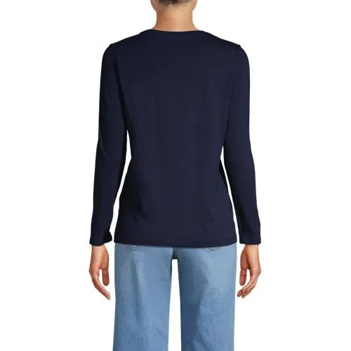 Supima Cotton Long Sleeve Crewneck T-Shirt