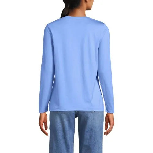 Supima Cotton Long Sleeve Crewneck T-Shirt