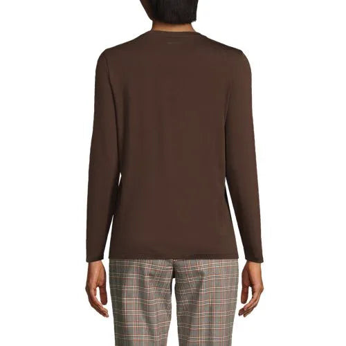 Supima Cotton Long Sleeve Crewneck T-Shirt