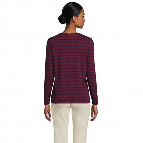 Supima Cotton Long Sleeve Crewneck T-Shirt