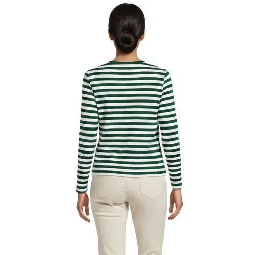 Supima Cotton Long Sleeve Crewneck T-Shirt