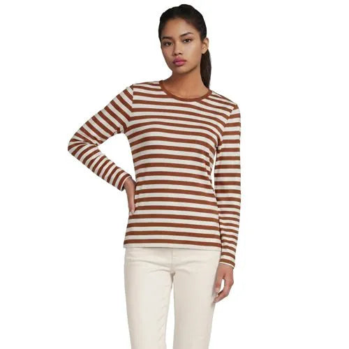Supima Cotton Long Sleeve Crewneck T-Shirt