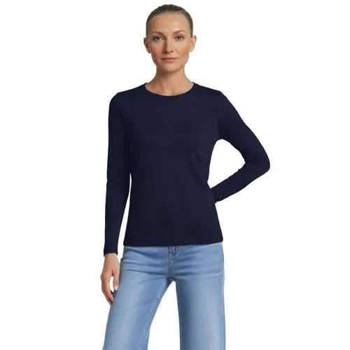 Supima Cotton Long Sleeve Crewneck T-Shirt