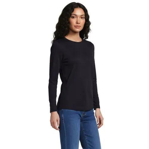 Supima Cotton Long Sleeve Crewneck T-Shirt