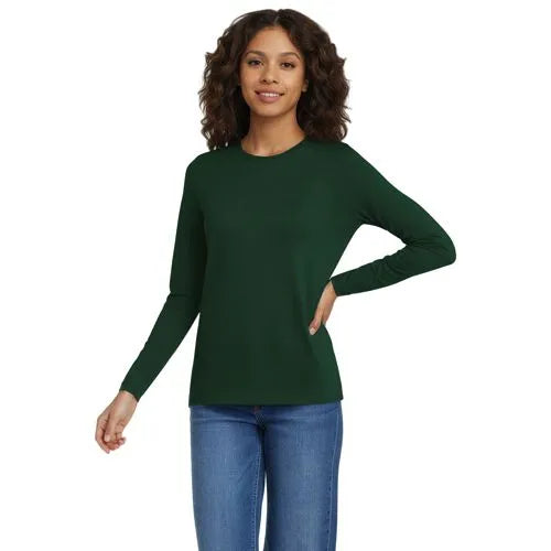 Supima Cotton Long Sleeve Crewneck T-Shirt