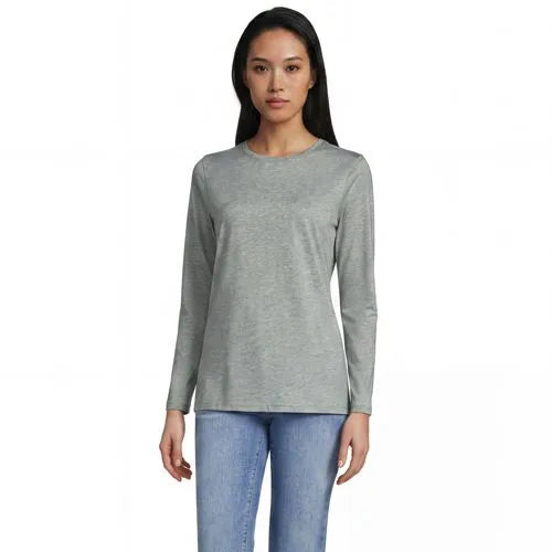Supima Cotton Long Sleeve Crewneck T-Shirt