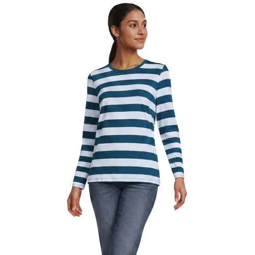 Supima Cotton Long Sleeve Crewneck T-Shirt