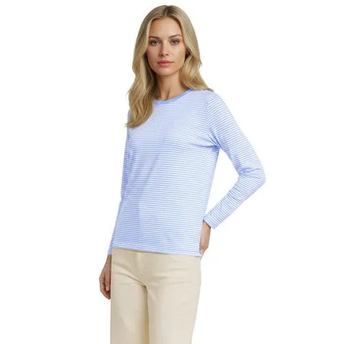 Supima Cotton Long Sleeve Crewneck T-Shirt