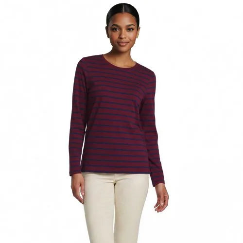 Supima Cotton Long Sleeve Crewneck T-Shirt