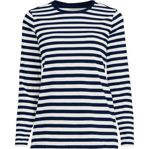 Supima Cotton Long Sleeve Crewneck T-Shirt