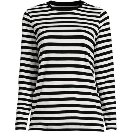 Supima Cotton Long Sleeve Crewneck T-Shirt