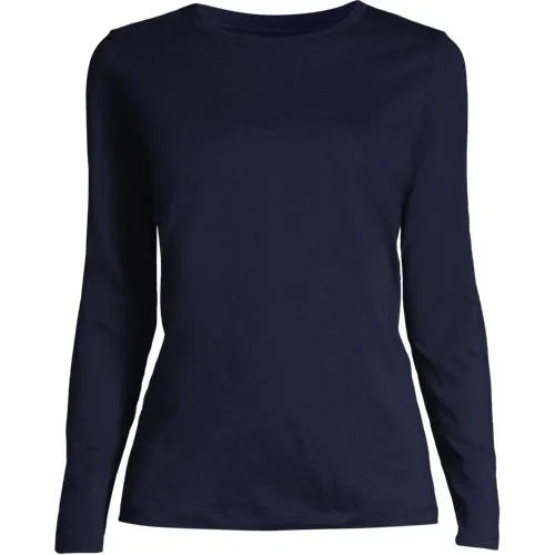 Supima Cotton Long Sleeve Crewneck T-Shirt