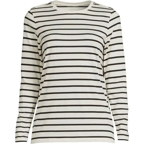 Supima Cotton Long Sleeve Crewneck T-Shirt