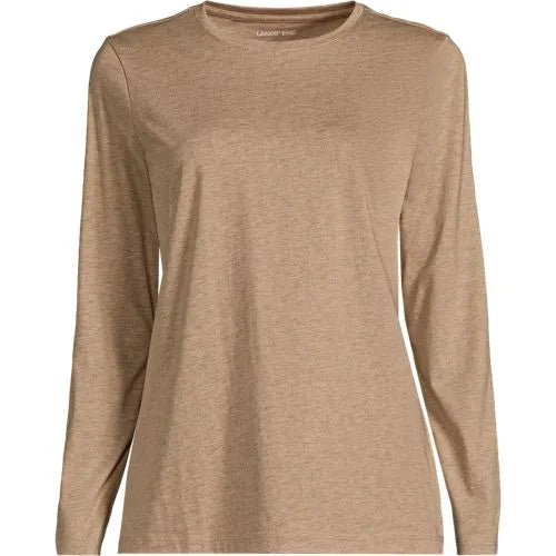 Supima Cotton Long Sleeve Crewneck T-Shirt