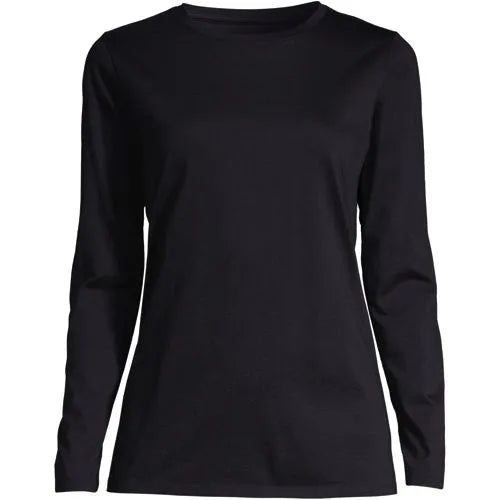 Supima Cotton Long Sleeve Crewneck T-Shirt