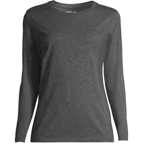 Supima Cotton Long Sleeve Crewneck T-Shirt
