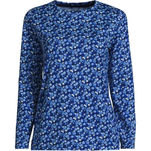 Supima Cotton Long Sleeve Crewneck T-Shirt