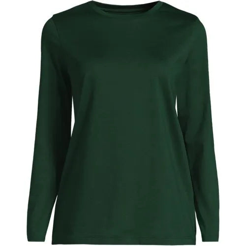 Supima Cotton Long Sleeve Crewneck T-Shirt