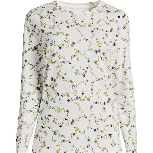 Supima Cotton Long Sleeve Crewneck T-Shirt