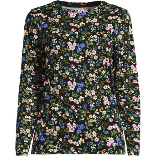 Supima Cotton Long Sleeve Crewneck T-Shirt